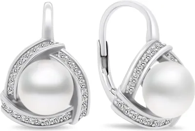 Produktbild von Perlenohrringe aus Silber EA393W