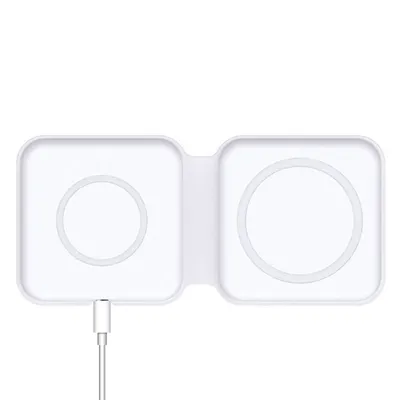 Obrázok produktu pre Bezdrôtová nabíjačka Sign UltiMAG DuoFold s káblom USB-C, 15 W - biela