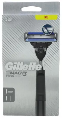 Produktbild von Gillette Mach 3 Design Edition Scheerhouder + 1 Mesje
