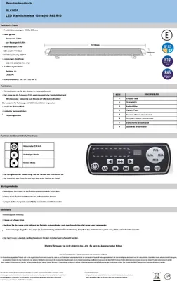 Produktbild von Warnbalken Warnleuchte Leuchtbalken Dachbalken LED 1010x200 R65 8 Modi