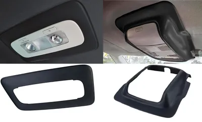 Für VW Golf 6 VI Abdeckung Brillenfach + Hinten bei gelöstem Dachhimmel Schwarz in der Farbe Schwarz von Carparts-Online GmbH