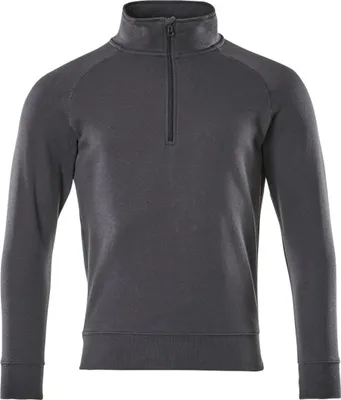 Produktbild von Mascot Sweatshirt NANTES CROSSOVER mit kurzem Reißverschluss, Herren 50611 Gr. M schwarzblau