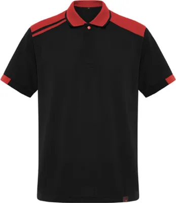 Produktbild von Roly Workwear PO8410 | Poloshirt  Samurai S bis 3XL - Farbe: Black 02/Red 60 - Größe: L