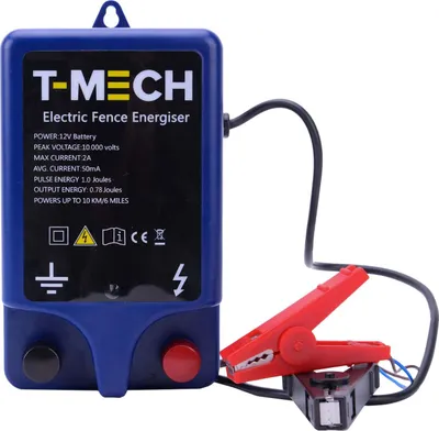 Produktbild von T-Mech Elektrisches Weidezaungerät Elektrischer Zaun Elektrozaun Agrartechnik bis zu 10,000V Abmessungen: 187mm (H) x 114mm (B) x 53mm (D)