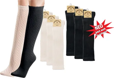 Produktbild von 1 Paar Trachtenstrümpfe Trachtensocken kurz Landhaus Häkellook Dirndl Wiesn Oktoberfest 39/42weiß