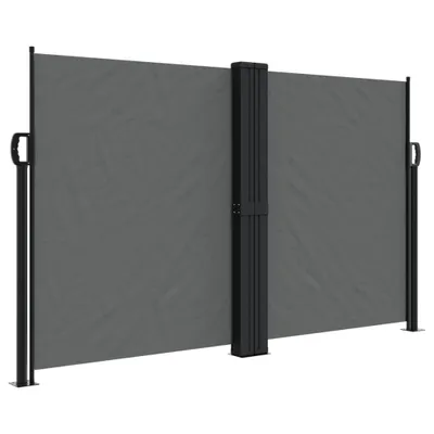 Image de vidaXL Marquise latérale extensible Anthracite 140x1200 cm