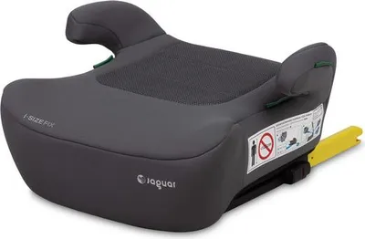 Caretero Jaguar i-Size Sitzerhöhung, Graphit, 125–150 cm, mit ISOFIX