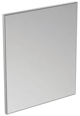 Produktbild von Ideal Standard Badspiegel Mirror & Light mit Rahmen in Aluminiumoptik – 60 x 70 cm, reversibel