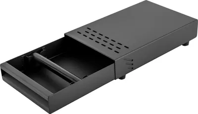Immagine prodotto di Cassetto per i fondi di caffè - Cassetto per il caffè espresso - Ferro - Design rinforzato - Per la casa e il bar - Nero
