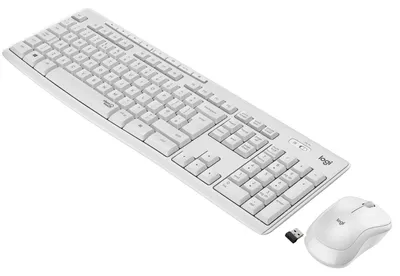 Produktbild von Logitech MK295 Silent - Tastatur-und-Maus-Set - kabellos - 2.4 GHz - Italienisch - Off White