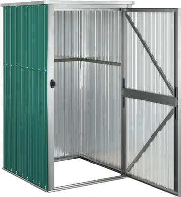 Image de vidaXL Abri de jardin vert 88x89x161 cm Acier galvanisé