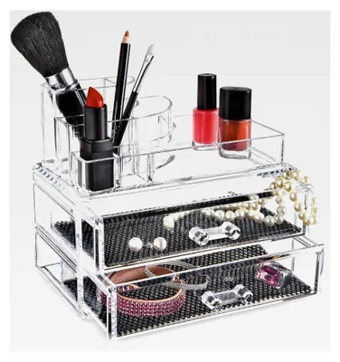 Produktbild von Make-up Organizer, Acryl, groß, mit Schubladen, Transparent