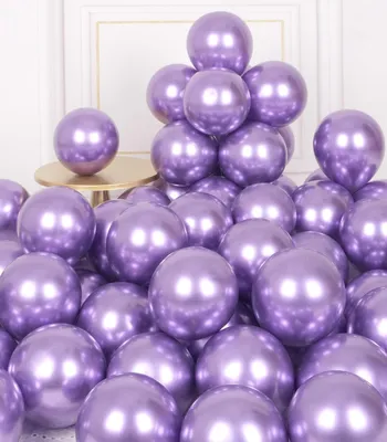 Metallische Latexballons 12,7 cm 50 Stück Dunkelviolett