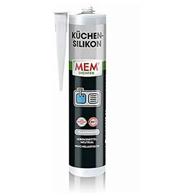 Produktbild von MEM Küchensilikon Silikon Transparent 300ml Dichtmasse Dichtstoff Dichtung Koche