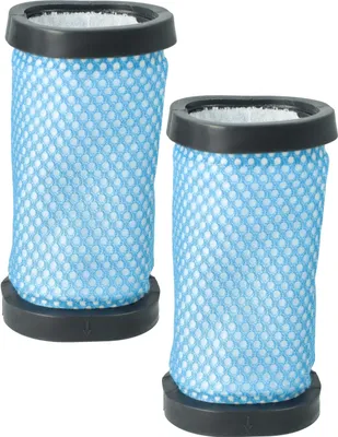 Produktbild von vhbw 2x Staubsaugerfilter kompatibel mit Hoover RA22HCGR 017, RA22PTG 011, RA22OFHC 011, RA22SE 011 Staubsauger - Abluftfilter Schwarz Blau Weiß