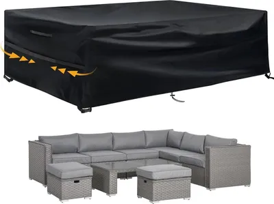 Obrázok produktu pre Kryt na záhradný nábytok Vodotesný ochranný kryt proti UV žiareniu 280x204x106cm