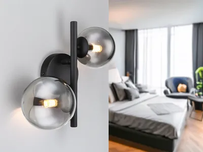 Produktbild von Globo Lighting Wandleuchte Metall schwarz matt, 2x G9 LED