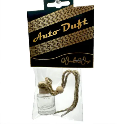 Produktbild von WonderWax Auto Duft Lufterfrischer Zylinder Design 8 ml Klar|Black Sand & Beach|Innenraum Deko Parfüm Car Scent Baum Geruch Luxus Aufhänger
