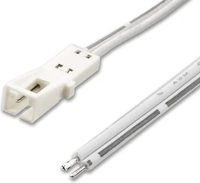 Produktbild von ISOLED MiniAMP Anschlussbuchse female, 30cm, 2-polig, weiß, max. 3A