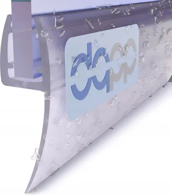 Produktbild von Duschdichtung Bad 90 cm UK05 Ersatzdichtung Wasserabweiser Duschprofil