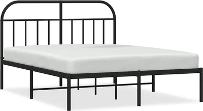 Obrázek produktu pro vidaXL Postel s čelem kovová černá 150x200 cm