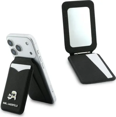 Zdjęcie produktu dla Portfel Z Lusterkiem Karl Lagerfeld      Stand Mirror Magsafe Czarny