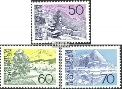 Produktbild von Briefmarken Liechtenstein 1973 Mi 584-586 (kompl.Ausg.) postfrisch Landschaften