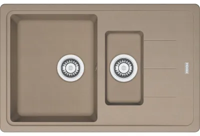Immagine prodotto di Base, BFG 651-78, 780x500mm, reversibile, Cashmere, cestello di raccolta eccentrico 3 1/2", troppopieno, scolapiatti in acciaio inox