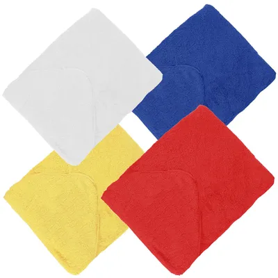 Zdjęcie produktu dla Ręcznik kąpielowy z kapturem dla niemowląt, 100% bawełna, 100 x 100 cm, w różnych kolorach