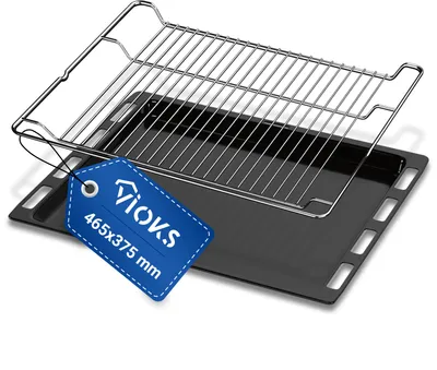 Produktbild von Set Backblech + Grillrost passend wie Bosch 00662999 00574876 für Backofen Herd