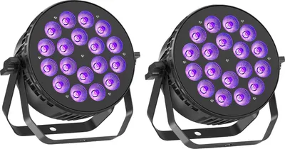 Produktbild von Bühnenscheinwerfer, RGBW-LED-Lichter, DMX-Steuerung, ZQ01244-2Stück, EU-Stecker
