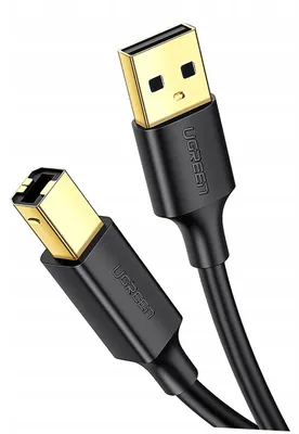 Image de Câble USB Type B Ugreen 1,5m Noir pour Imprimante