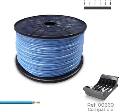 Zdjęcie produktu dla Przewód elektryczny Sediles h07z1-k niebieski 1,5 mm 500 m