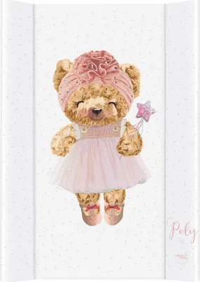 Image de CEBA Tapis à langer 2 carrés avec planche solide (50x70) Comfort Fluffy Puffy Poly