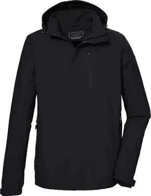 Produktbild von Killtec Funktionsjacke mit Kapuze für Herren wasserdicht, Größe:XXL, Farbe:Schwarz
