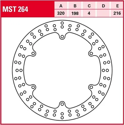 Produktbild von TRW Bremsscheibe Allround starr MST264 XJ900 4KM