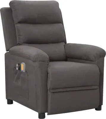 Obrázok produktu pre masážne kreslo vidaXL Electric Dark Grey Fabric