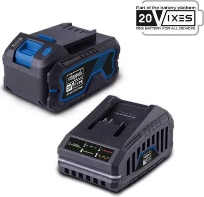 Obrázok produktu pre Akumulátorová štartovacia sada Scheppach 4,0 Ah 20 V, vrátane nabíjačky, univerzálna séria IXES 20 V, SBSK4.0