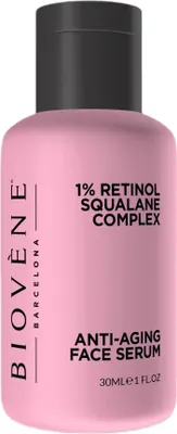 Obrázek produktu pro Biovene Przeciwstarzeniowe serum do twarzy z 1% retinolem i skwalanem, 30ml