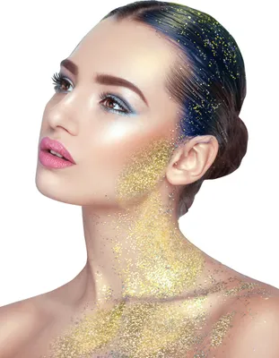 Image de Maquillage gel - paillettes - 14 ml - doré