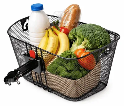 Produktbild von Fahrradkorb Vorne Klick Halter Lenkerkorb Fahrrad Korb Kippschutz 33x25cm 22 L