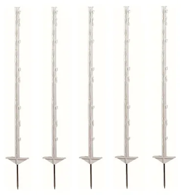 Produktbild von Kunststoff-Weidezaunpfahl 105 cm weiß, 20 Stück