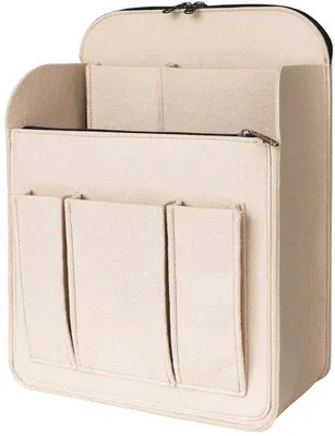Produktbild von Beige Organizer Tas für Frauen und Männer, Organizer mit Schlüsselhaken, Handtasche-Organizer für Beige, kleine Größe