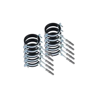 Produktbild von ScarMaxx 10 Stück Schraubrohrschellen Rohrschelle Stahl verzinkt, 2 1/2" Rohrschellen Gelenkrohrschellen