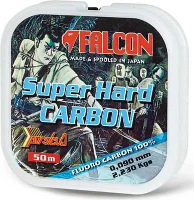 Produktbild von Falcon Super Hard Carbon 50 M Flurocarbon Durchsichtig 0.250 mm Durchsichtig 0.250 mm