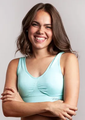 Produktbild von 2er Pack Seamless Bustier/BH super Passform* 8 Farben*gefütterte Cups Gr. M, Mint