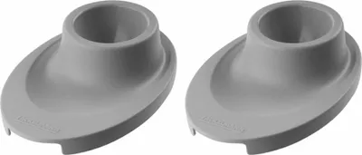 Image de Fackelmann Coquetiers, set de 2 Eco, récipient à oeufs avec support, Green PE, gris, 33021