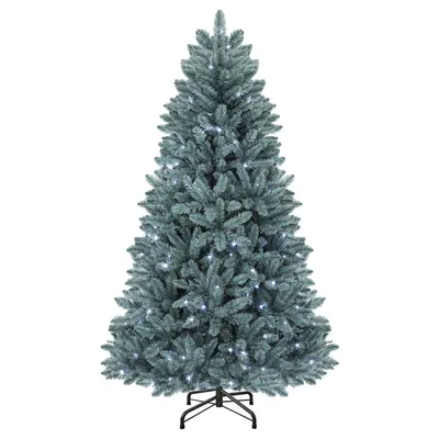 Produktbild von 180cm Künstlicher Weihnachtsbaum mit 450 LED Weihnachtsbäume Tannenbaum Dekobaum mit Ständer, Blaufichte, KI-generiertes Bild