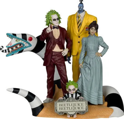Produktbild von Beetlejuice Beetlejuice Movie Maniacs PVC Statuen 4er-Pack 15 cm
