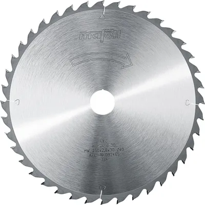 Produktbild von Mafell Sägeblatt-HM 250 x 1,8/2,8 x 30 mm, Z 40, WZ | 092465